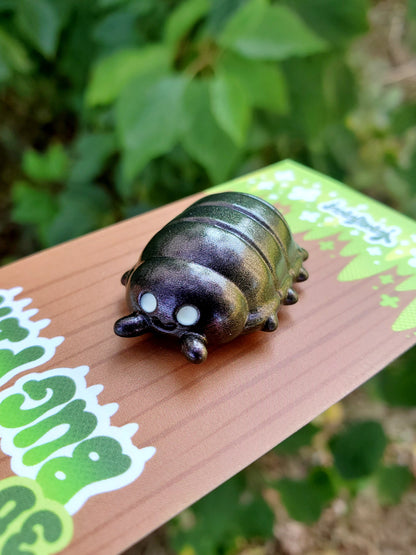 "Charcoal" 3D Pillbug Pin