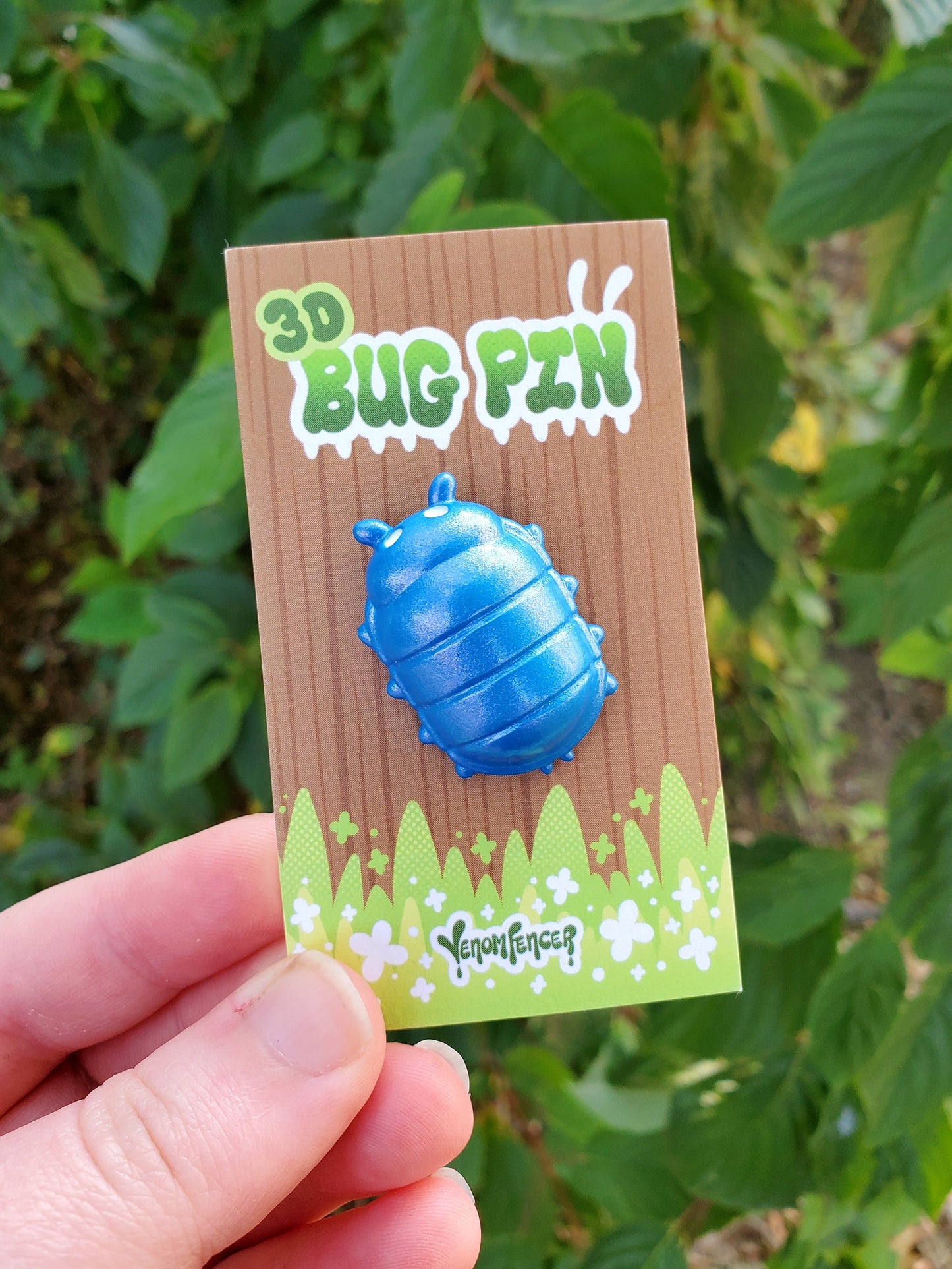 "Iridovirus" 3D Pillbug Pin