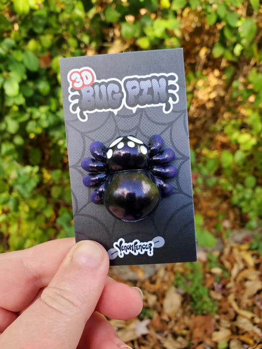 "Purple Tarantula" 3D Spider Pin