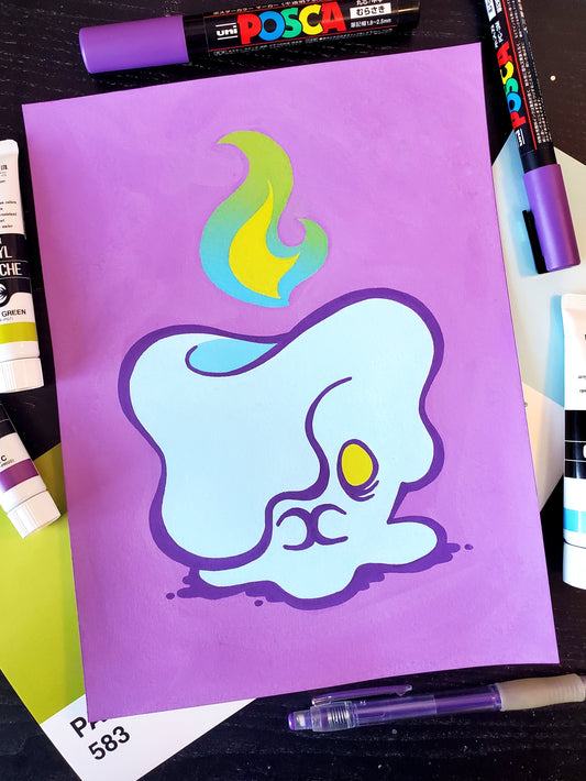 "Candle Ghost" Original Painting