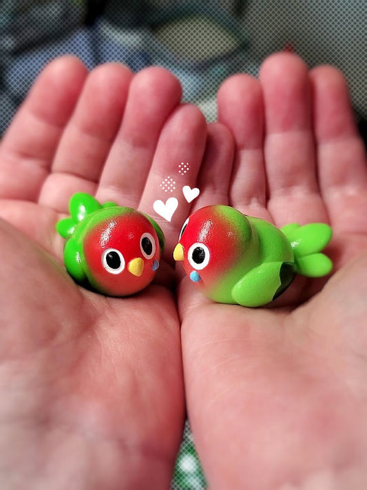 Lovebird Pair Figurines
