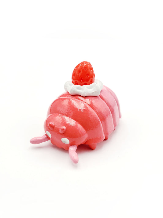 "Strawberry Milkshake" Pillbug Figurine